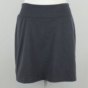 Title Nine Buttah Women's Small Gray Knit Jersey Mid Rise Casual Skort